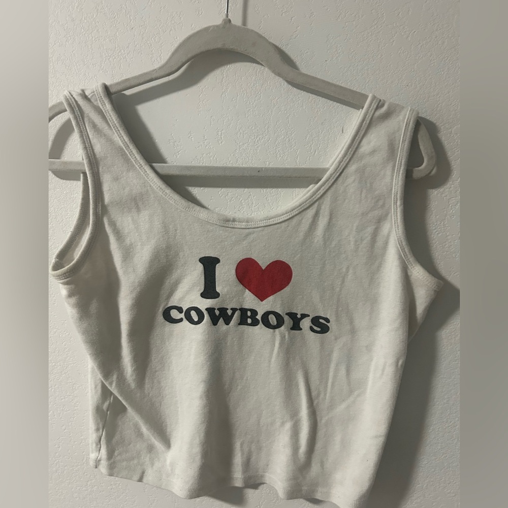 I love Cowboys tank top
